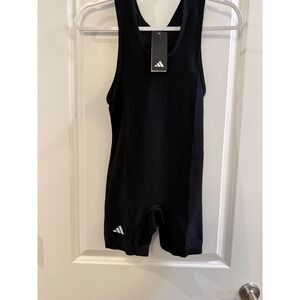 Adidas Women Black Romper Small NEW